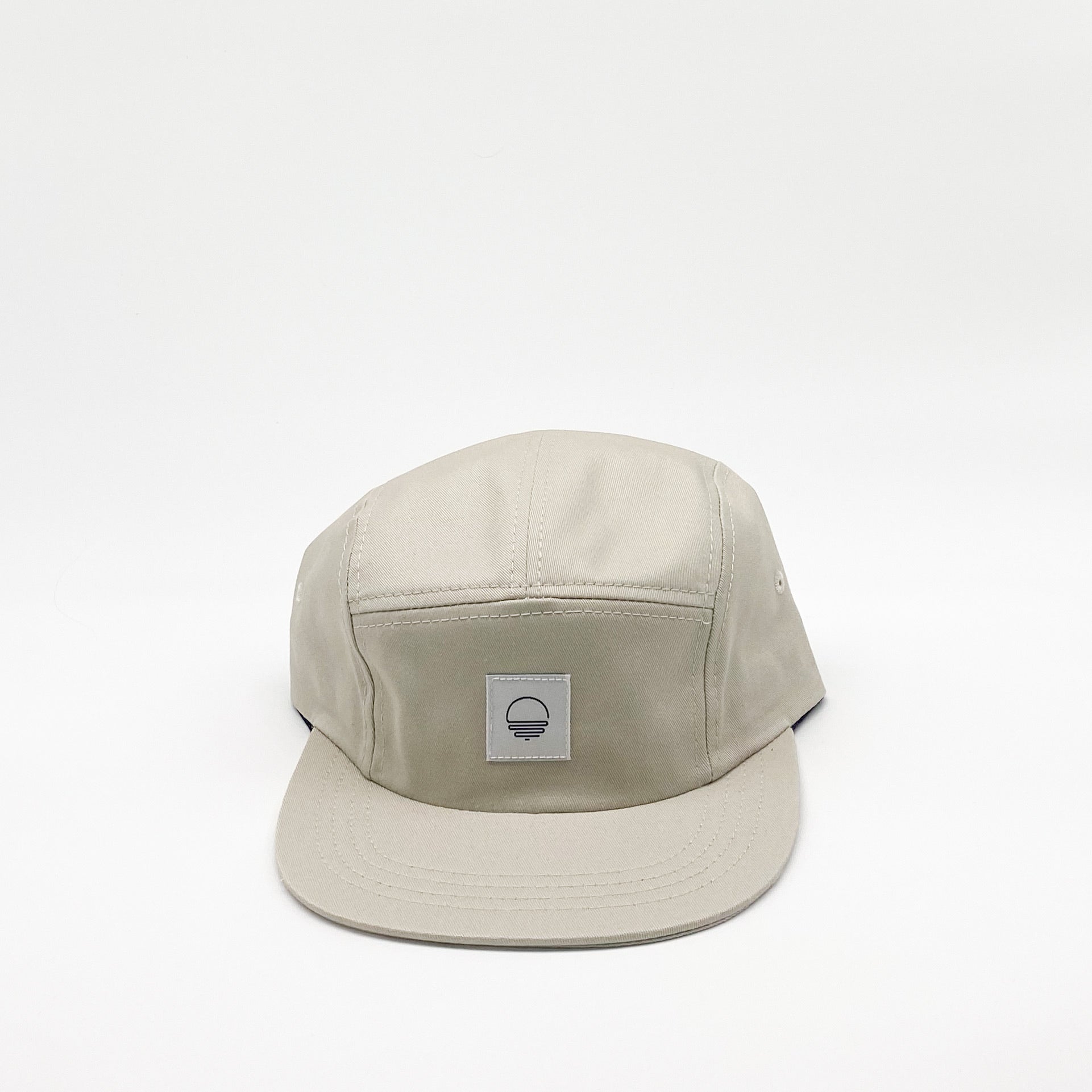 Organic Cotton Hat with Minimalist Icon in Dune | Adult