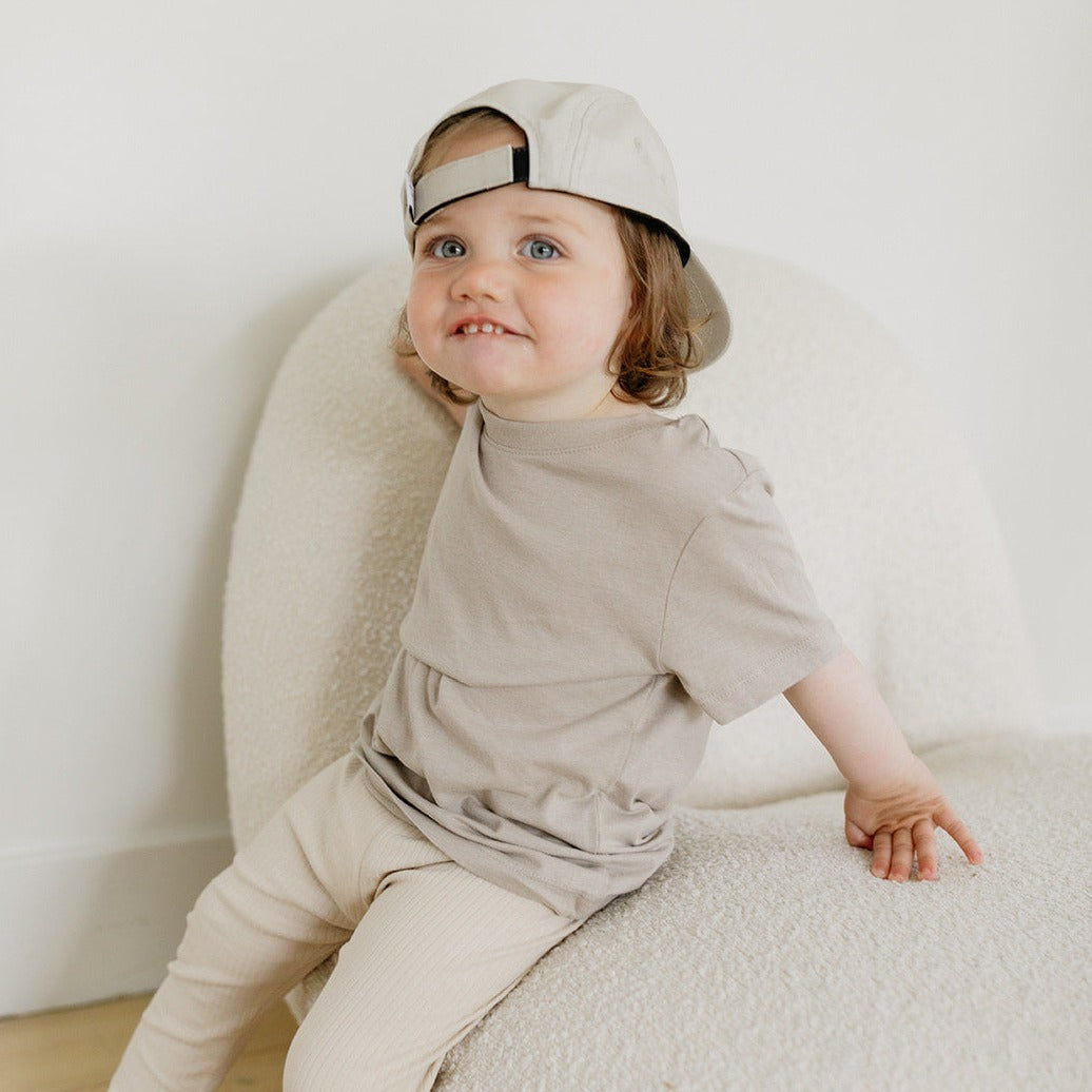 Organic Cotton Hat with Original Icon in Dune | Toddler