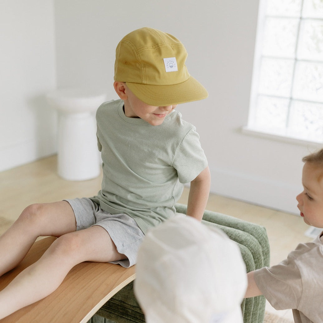 Organic Cotton Hat with Original Icon in Goldie | Kids