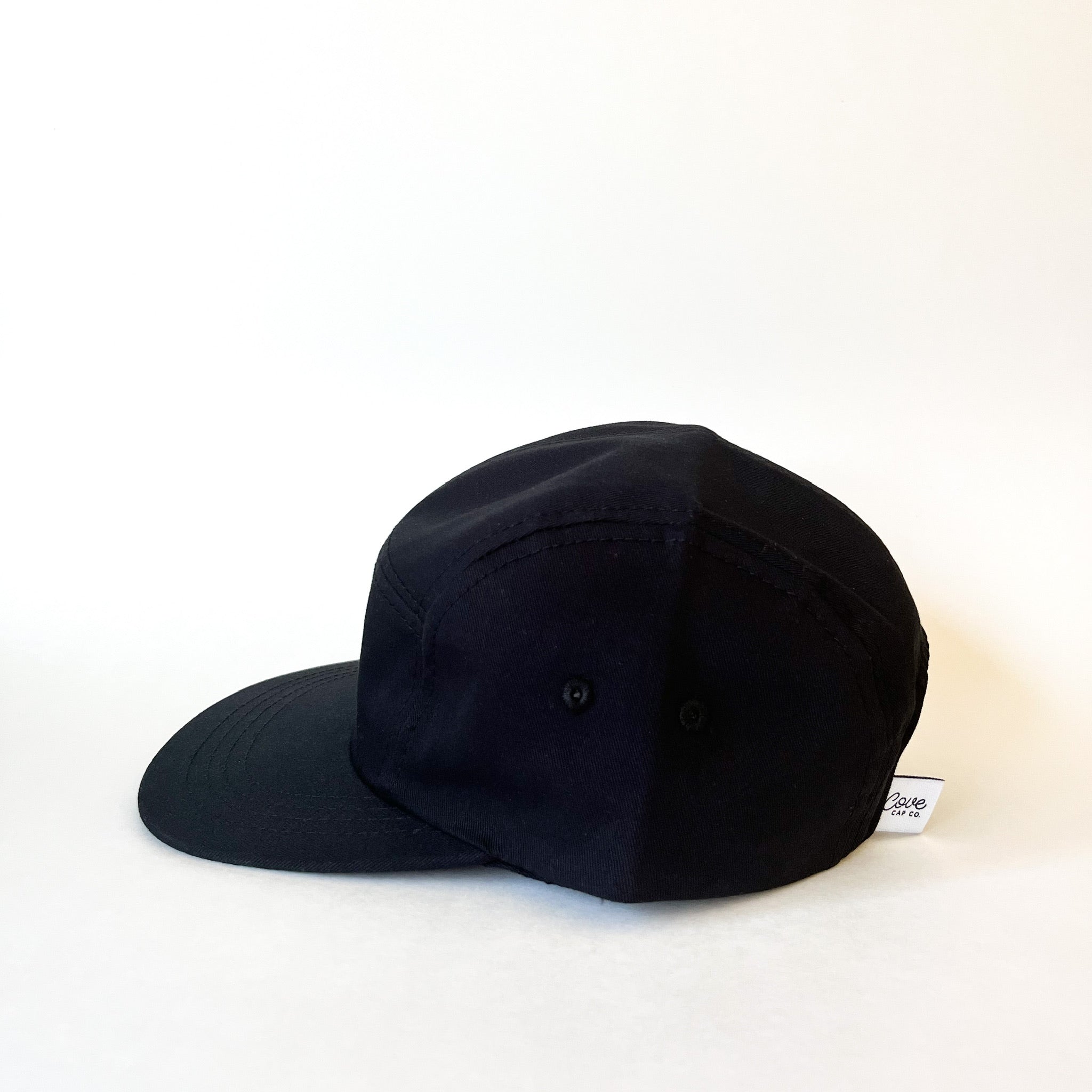 Organic Cotton Hat with Minimalist Icon in Raven | Adult