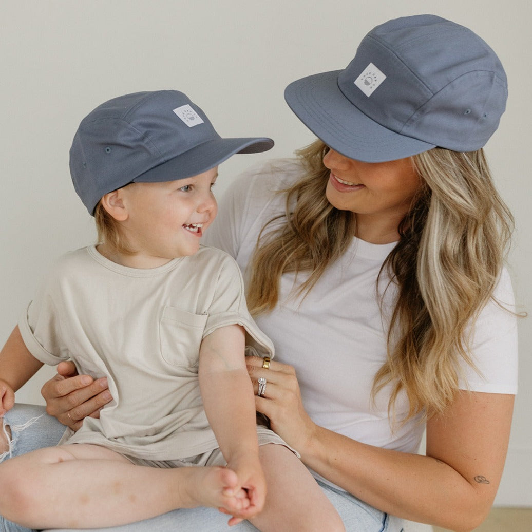 Organic Cotton Hat with Original Icon in River | Adult