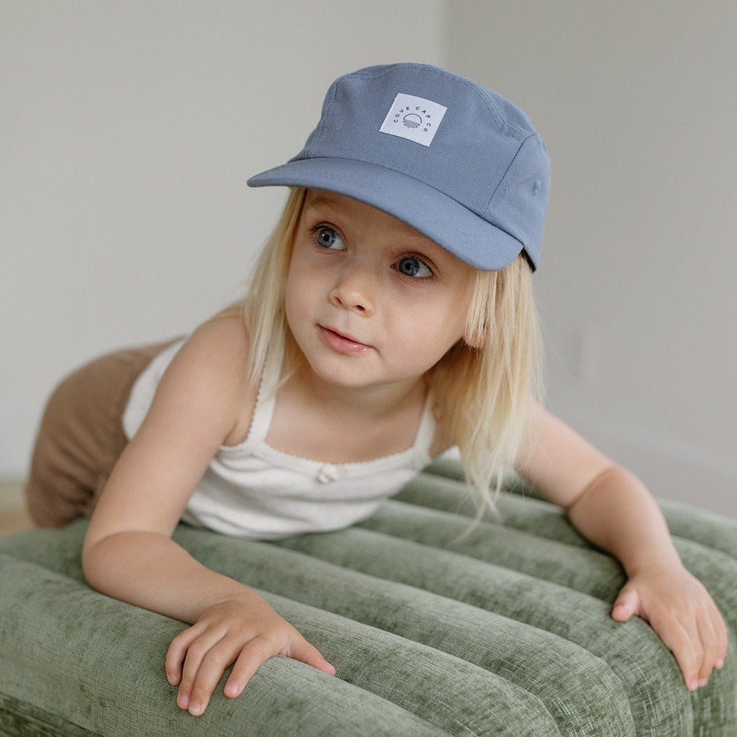 Organic Cotton Hat with Original Icon in River | Toddler