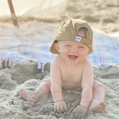 Organic Cotton Hat with Minimalist Icon in Goldie | Toddler